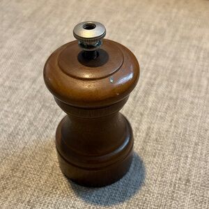 Vintage Peugeot Mini Wooden Pepper Grinder